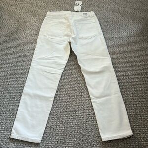 New Zara Men White Slim Jeans Denim Pants 29